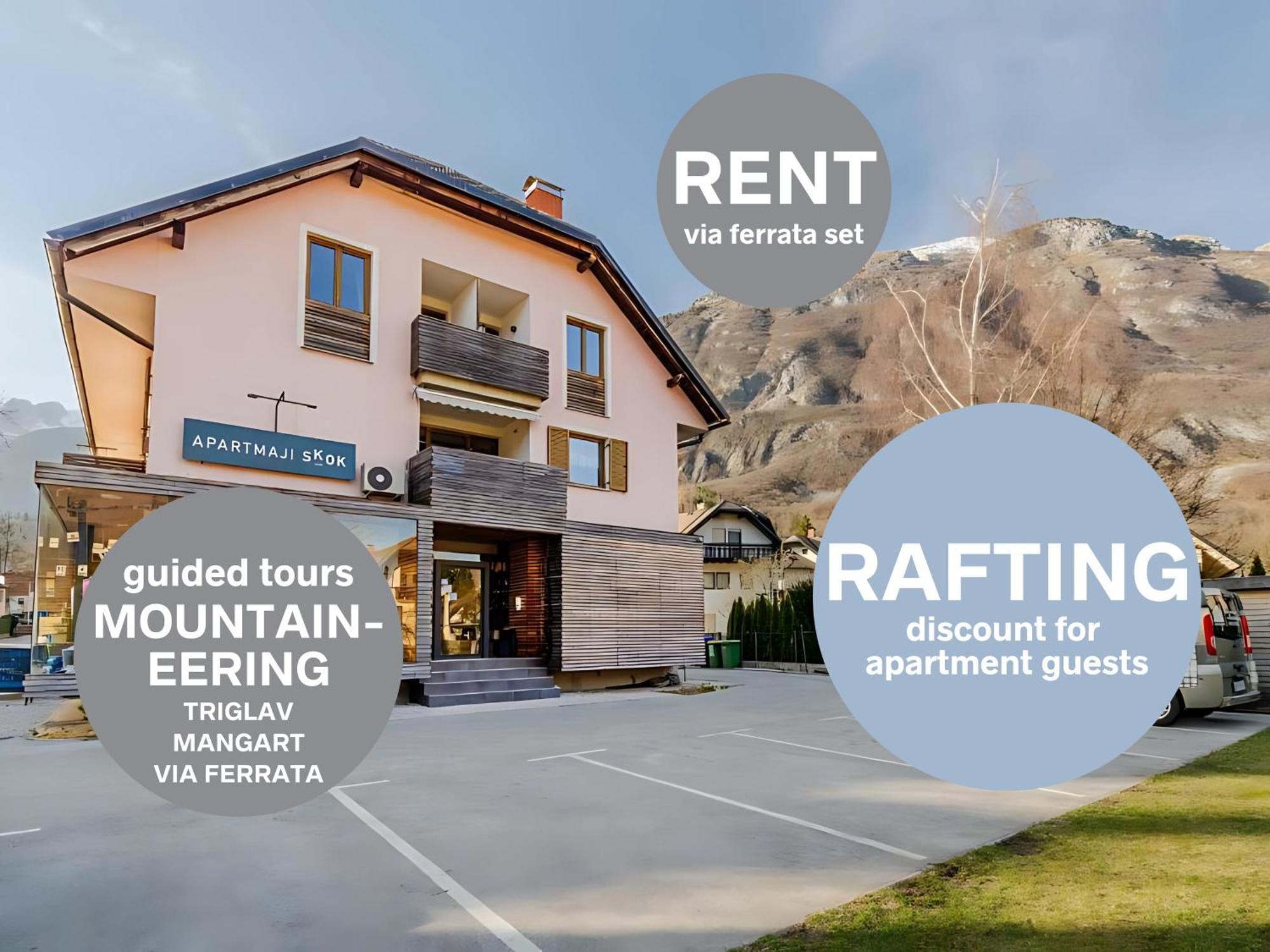 Apartments Skok With Rafting And Free Parking Bovec Εξωτερικό φωτογραφία